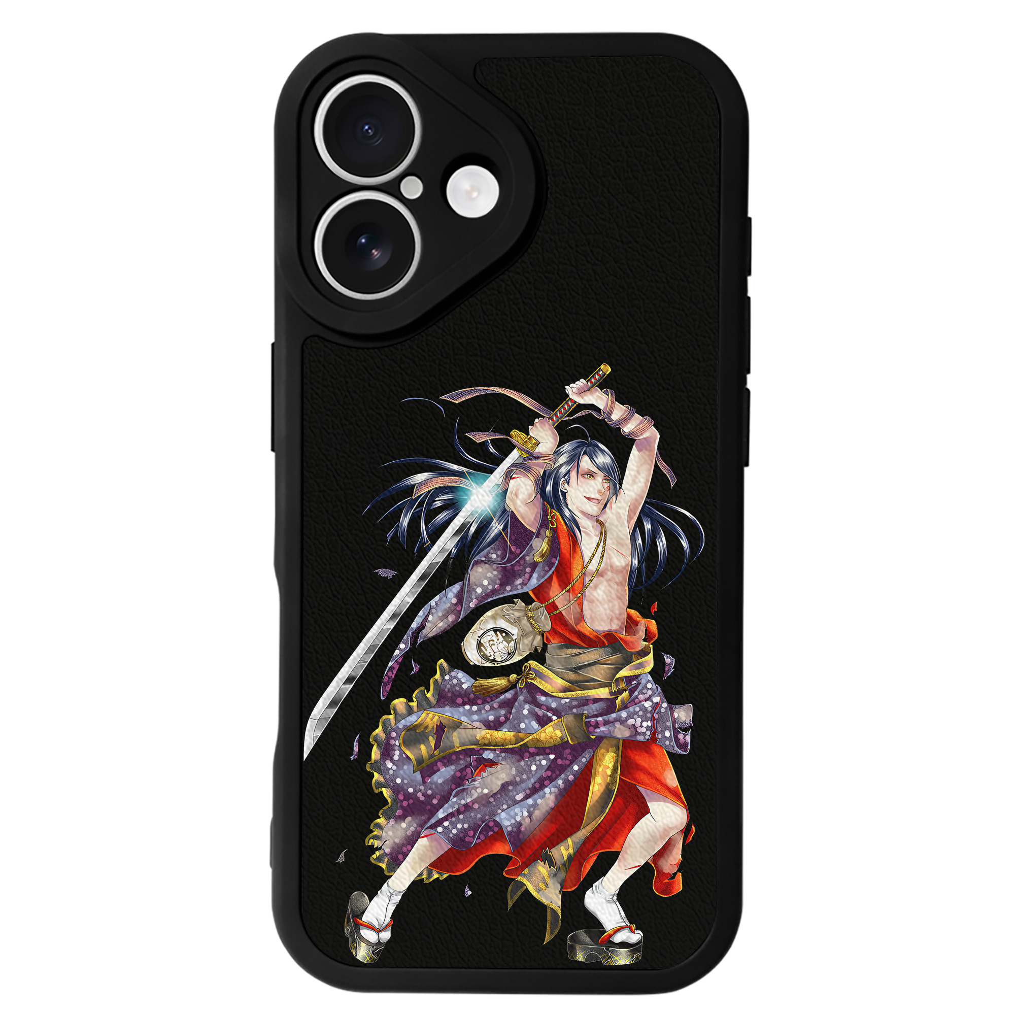 （画像用） 刀剣乱舞 Touken Ranbu 【iPhone 16シリーズ対応】シリコンスマホケース（レザー調） 材質：シリコン